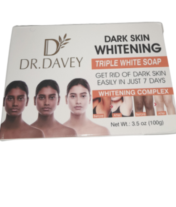 Dr Davy Dark Skin Whitening Triple White Soap 100g