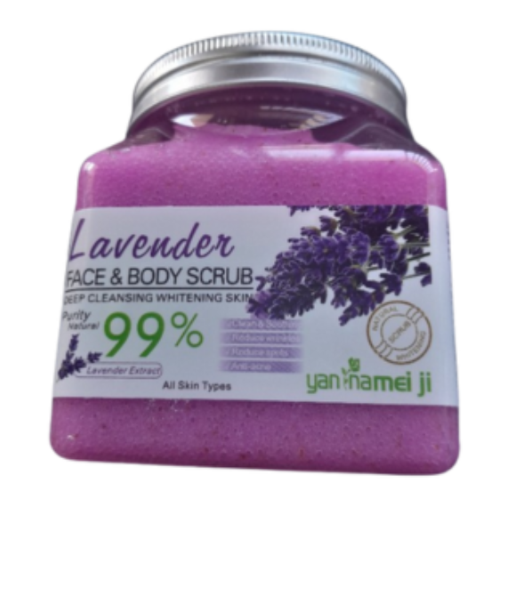 Lavender Face & Body Scrub 500g